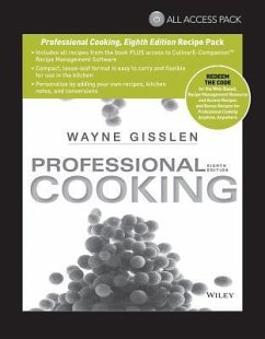 All Access Pack Recipes to Accompany Professional Cooking, Eighth Edition - Gisslen, Wayne