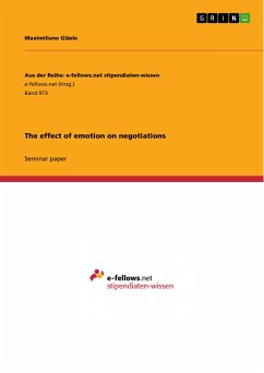 The effect of emotion on negotiations (eBook, PDF)