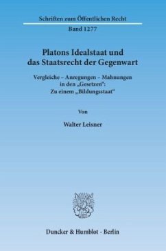 Cover Platons Idealstaat und das Staatsrecht der Gegenwart