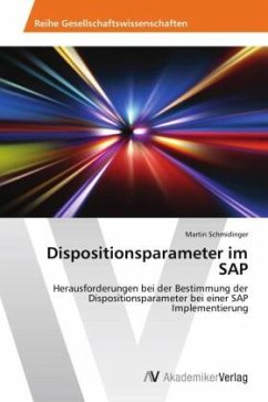 Dispositionsparameter im SAP Cover Dispositionsparameter im SAP