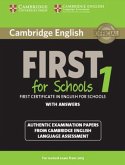 Student's Book with answers / Cambridge English First for Schools 1 for updated exam 2015