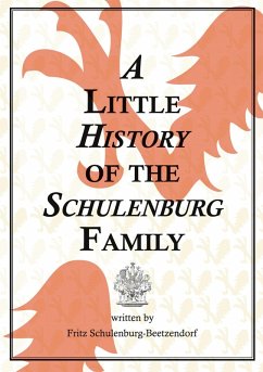 Cover A Little History of the Schulenburg Family