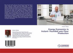 Energy Economics in Instant- Pounded yam Flour Production