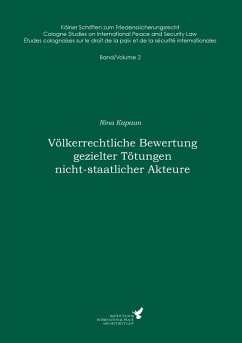 Völkerrechtliche Bewertung gezielter Tötungen nicht-staatlicher Akteure (eBook, ePUB)