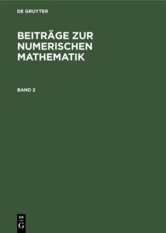 Cover Beiträge zur Numerischen Mathematik. Band 2