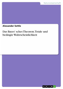 Das Bayes' sches Theorem. Totale und bedingte Wahrscheinlichkeit (eBook, PDF) - Settle, Alexander
