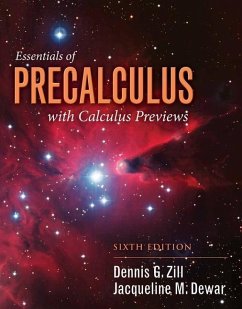 Essentials of Precalculus with Calculus Previews - Zill, Dennis G; Dewar, Jacqueline M