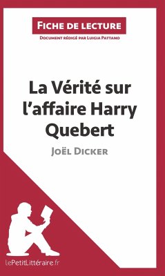 La Vérité sur l'affaire Harry Quebert de Joël Dicker (Fiche de lecture) - Lepetitlitteraire; Luigia Pattano