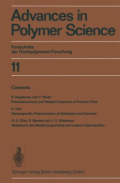 Advances in Polymer Science - Cantow, H.-J.;Dall'Asta, Gino;Ferry, John D.