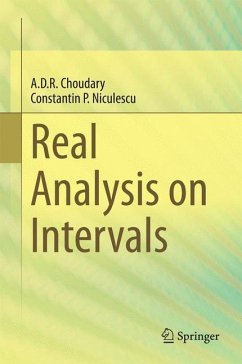 Real Analysis on Intervals - Choudary, A. D. R;Niculescu, Constantin P.