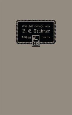 Aus dem Verlage von B. G. Teubner in Leipzig und Berlin - B.G.Teubner Verlag