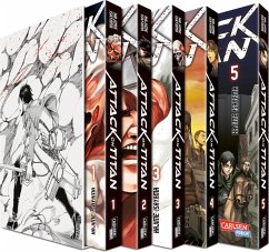 Attack on Titan, Bände 1-5 im Sammelschuber mit Extra - Isayama, Hajime