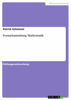 Formelsammlung Mathematik (eBook, PDF) - Schimmel, Patrick