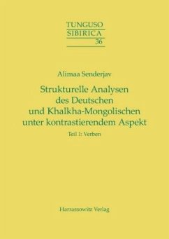 Strukturelle Analysen des Deutschen und Khalkha-Mongolischen unter kontrastierendem Aspekt - Senderjav, Alimaa
