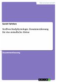 Stoffwechselphysiologie. Zusammenfassung für das mündliche Abitur (eBook, PDF)