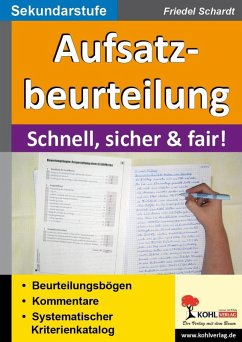 Aufsatzbeurteilung in der Sekundarstufe (eBook, ePUB) - Schardt, Friedel