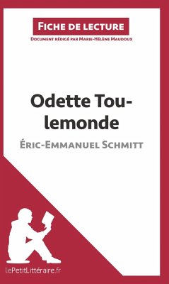 Odette Toulemonde d'Éric-Emmanuel Schmitt (Fiche de lecture) - Lepetitlitteraire; Marie-Hélène Maudoux