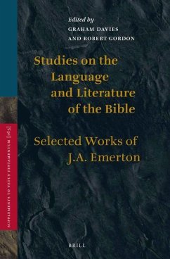 Studies on the Language and Literature of the Bible - Emerton, John