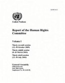 Report of the Human Rights Committee (Gen Assembly Official Record): 65th Session Supp. No. 40 Vol.1