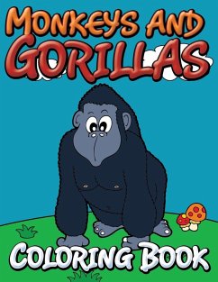 Cover Monkeys and Gorillas Coloring Book