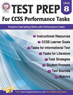 Test Prep for Ccss Performance Tasks, Grade 8 - Cameron; Craig