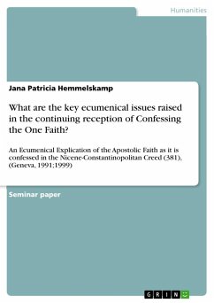 What are the key ecumenical issues raised in the continuing reception of Confessing the One Faith? - Hemmelskamp, Jana Patricia