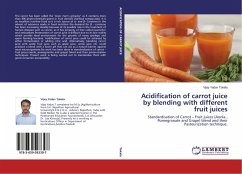 Acidification of carrot juice by blending with different fruit juices