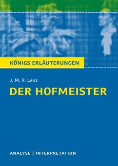 Der Hofmeister von J. M. R. Lenz. (eBook, ePUB) - Lenz, J. M. R.; Bernhardt, Rüdiger