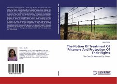 The Notion Of Treatment Of Prisoners And Protection Of Their Rights