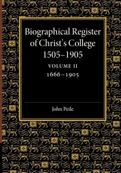 Biographical Register of Christ's College, 1505 1905