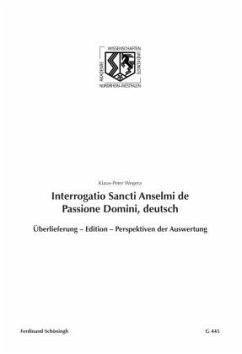 Cover Interrogatio Sancti Anselmi de Passione Domini, deutsch