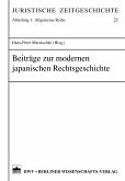 Beiträge zur modernen japanischen Rechtsgeschichte (eBook, PDF)