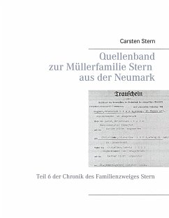 Quellenband zur Müllerfamilie Stern aus der Neumark