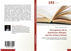 Perceptions de la dimension éthique par les acteurs locaux - Lubangi Muteba M., Ghislain