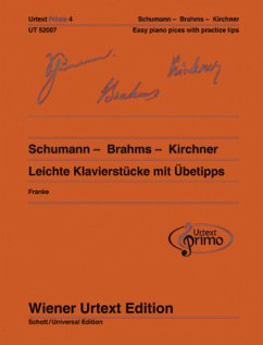Schumann - Brahms - Kirchner, Leichte Klavierstücke mit Übetipps