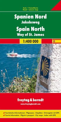 Spanien Nord - Jakobsweg, Autokarte 1:400.000, freytag & berndt