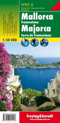 Freytag & Berndt Wanderkarte WKE 4 Mallorca - Tramuntana, Wanderkarte 1:50.000. Majorca - Serra de Tramuntana