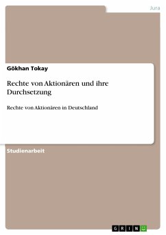 Rechte von Aktionären und ihre Durchsetzung (eBook, PDF) - Tokay, Gökhan