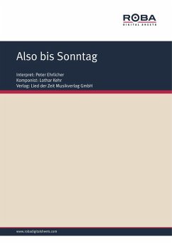 Also bis Sonntag (eBook, ePUB) - Schneider, Dieter