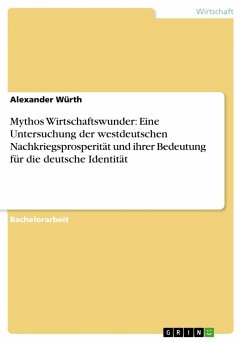 Mythos Wirtschaftswunder: Eine Untersuchung der westdeutschen Nachkriegsprosperität und ihrer Bedeutung für die deutsche Identität - Würth, Alexander