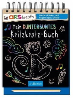 Mein kunterbuntes Kritzkratz-Buch, m.Holzstift - Wilderich-Lang, Jennifer