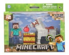 Minecraft - STEVE AND HORSE, bewegliche Sammelfigur mit Zubehör