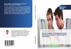 Study Habits of Undergraduate Students: Psycho-Sociological Variables - Sreenivasulu Reddy, Yarva