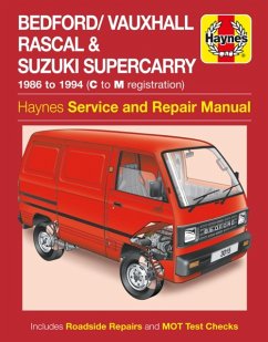 Bedford/Vauxhall Rascal & Suzuki Supercarry (86 - Oct 94) Haynes Repair Manual - Haynes Publishing
