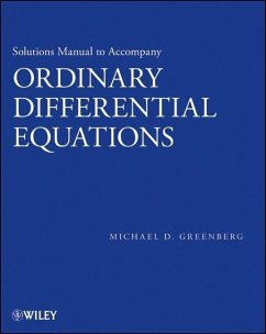 Cover Solutions Manual to accompany Ordinary Differential Equations (eBook, PDF)