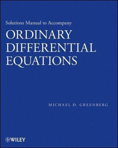 Solutions Manual to accompany Ordinary Differential Equations (eBook, ePUB) - Greenberg, Michael D.