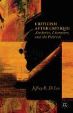 Criticism after Critique (eBook, PDF)