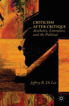 Criticism after Critique (eBook, PDF) - Di Leo, Jeffrey R.