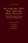 Say to the Sun, &quote;Don't Rise,&quote; and to the Moon, &quote;Don't Set&quote; (eBook, PDF)