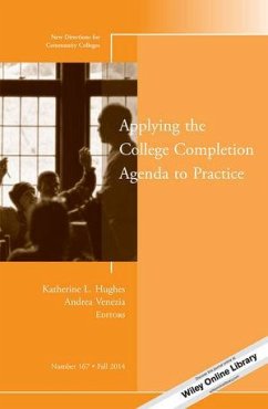 Cover Applying the College Completion Agenda to Practice (eBook, ePUB)